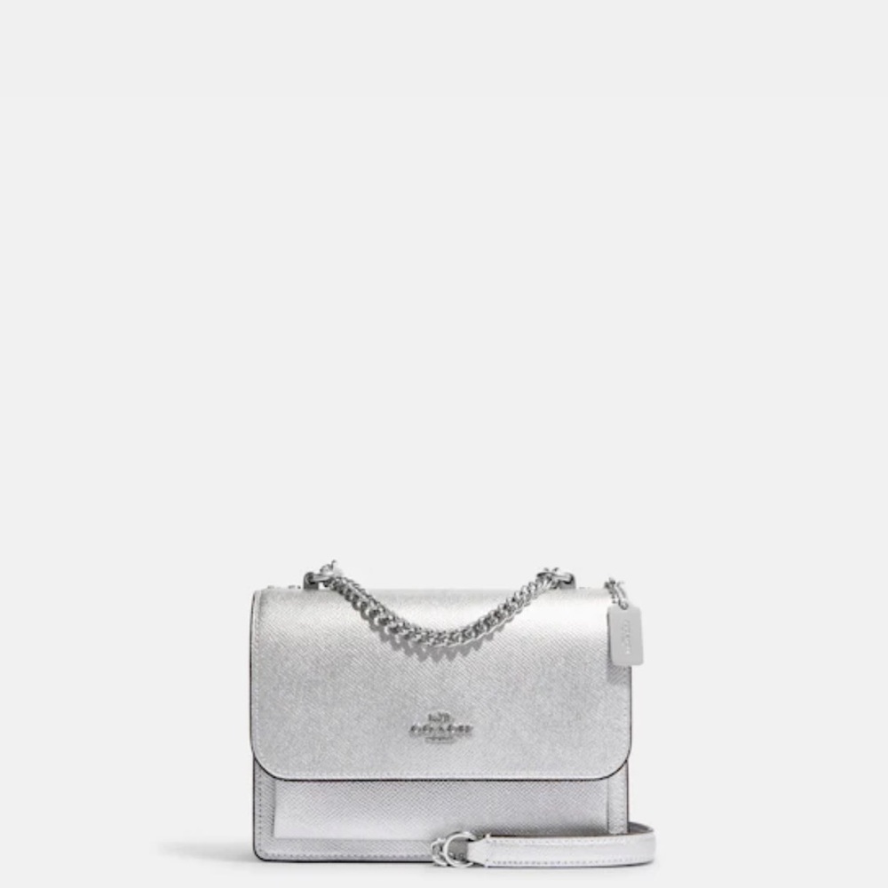 Coach Mini Klare Crossbody! Silver/Metallic! - Picture 3 of 16